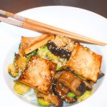 Japanese Brussels Sprouts with Tofu