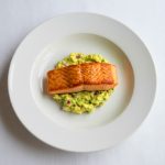 Pan Fried Salmon with Avocado Remoulade