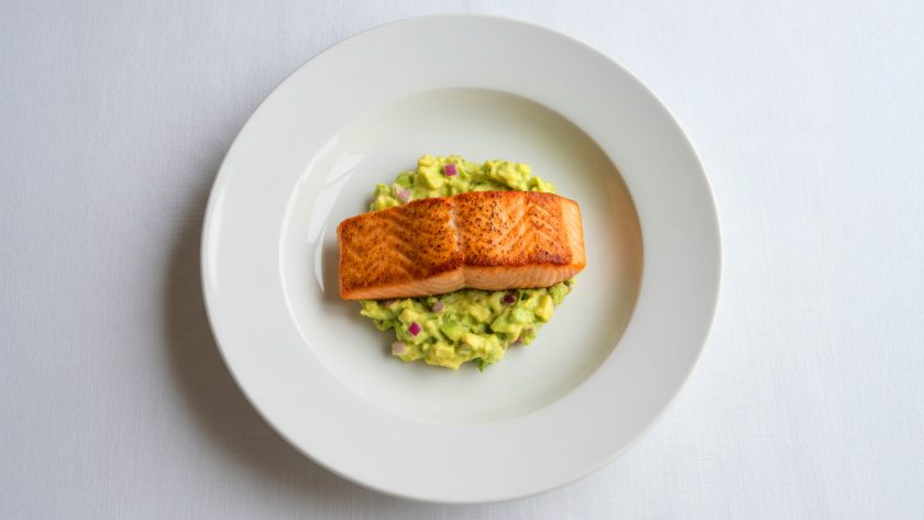 Pan Fried Salmon with Avocado Remoulade