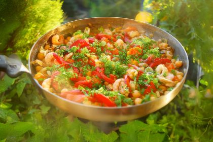 Seafood with Chickpeas