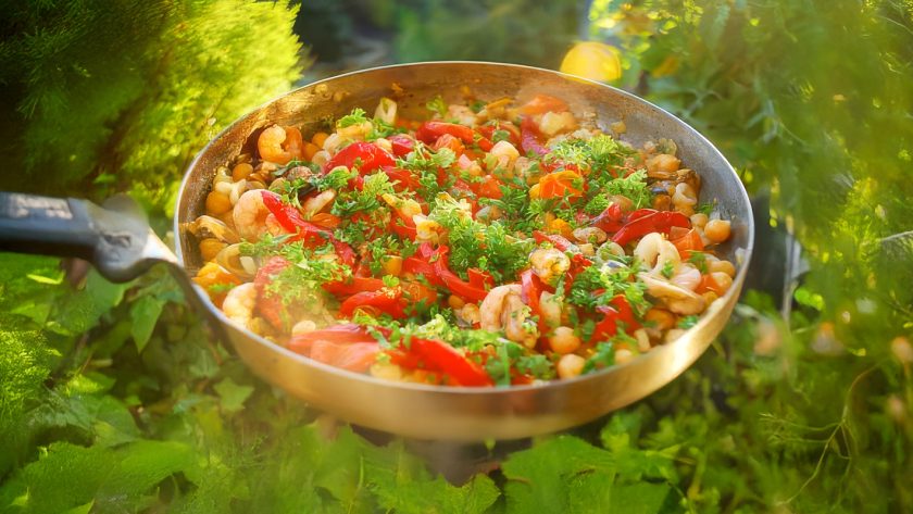 Seafood with Chickpeas