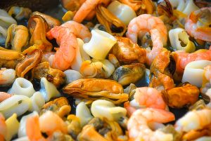 Seafood with Chickpeas