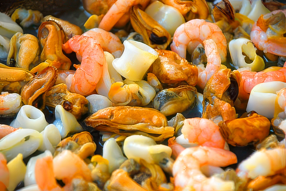 Seafood with Chickpeas