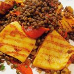 Squid with Lentils and Preserved Lemon