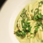 Cicatelli with Spinach, Cream & Gorgonzola