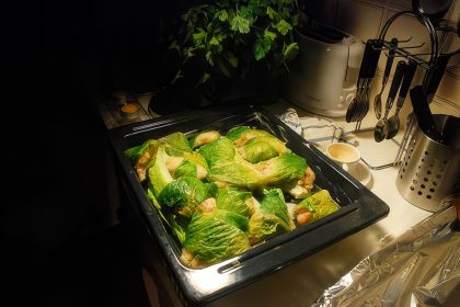 Bass Wrapped in Lettuce