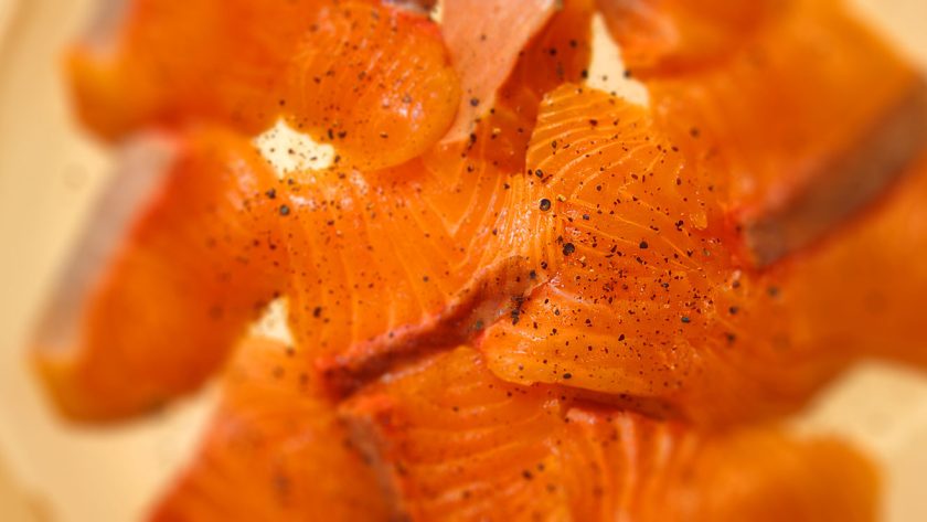 Escalopes of Salmon with Champagne & Chive Sauce