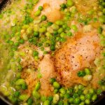 Cod with Mixed Peas in Cider