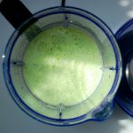 Cucumber Soup No.2 with Wasabi Pea Relish