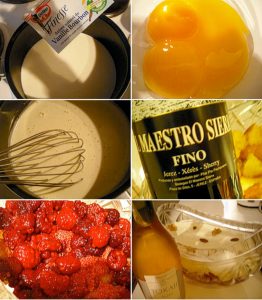 Trifle à la Toria with elements of Larousse Gastronomique