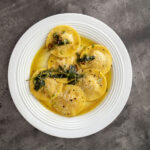 Butternut Squash ravioli with Sage Butter
