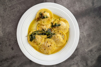 Butternut Squash ravioli with Sage Butter