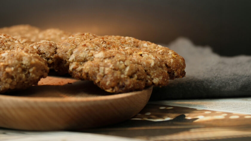 Blue Cheese Oat Biscuits