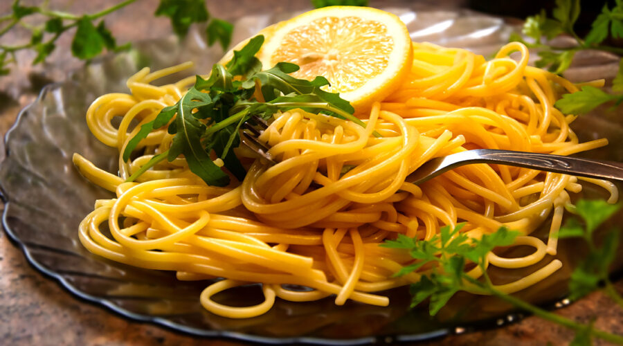 Anchovy, Rocket & Lemon Linguine