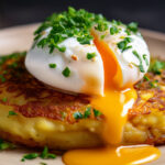 Bubble & Squeak Cakes with Poached Eggs